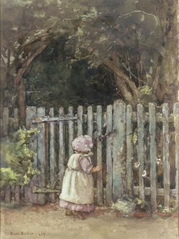 At the garden gate 1927 giclee print – rose maynard  barton