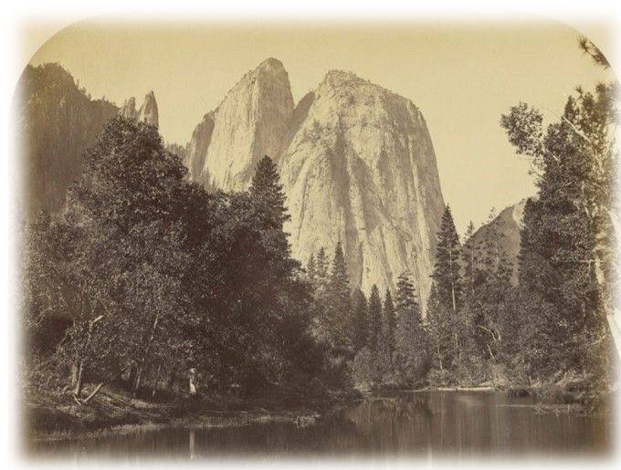 Carleton E. Watkins, River View, Cathedral Rock, Yosemite, 1861. [J. Paul Getty Museum]